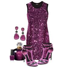 Фиолетовые аксессуары и платья Фиолетовые аксессуары и платья