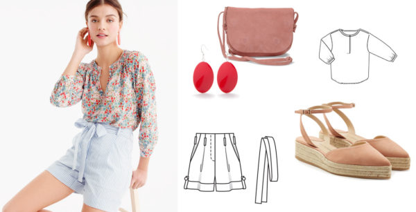 Девушка в укороченных шортах Девушка в укороченных шортах