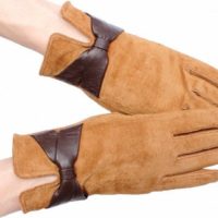 замшевые перчатки